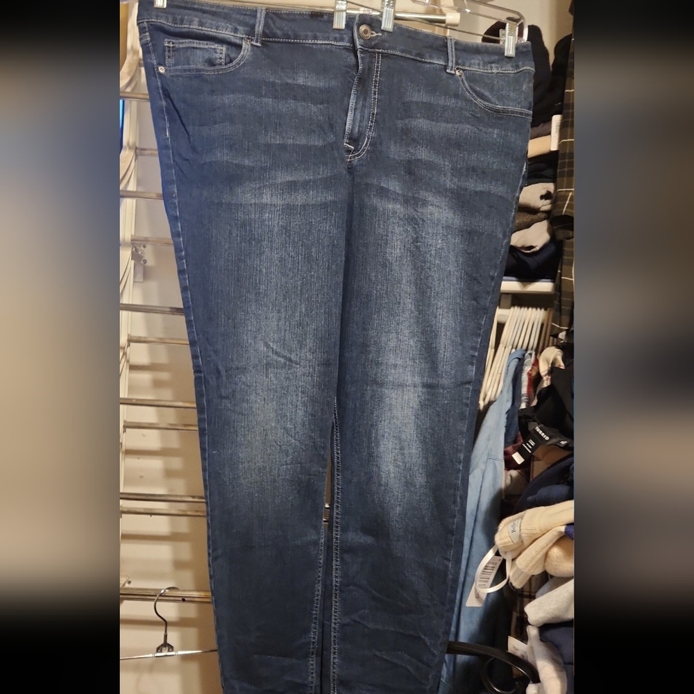 EUC M by Maurices Mid-Rise Skinny Blue Jeans Plus Size 24W